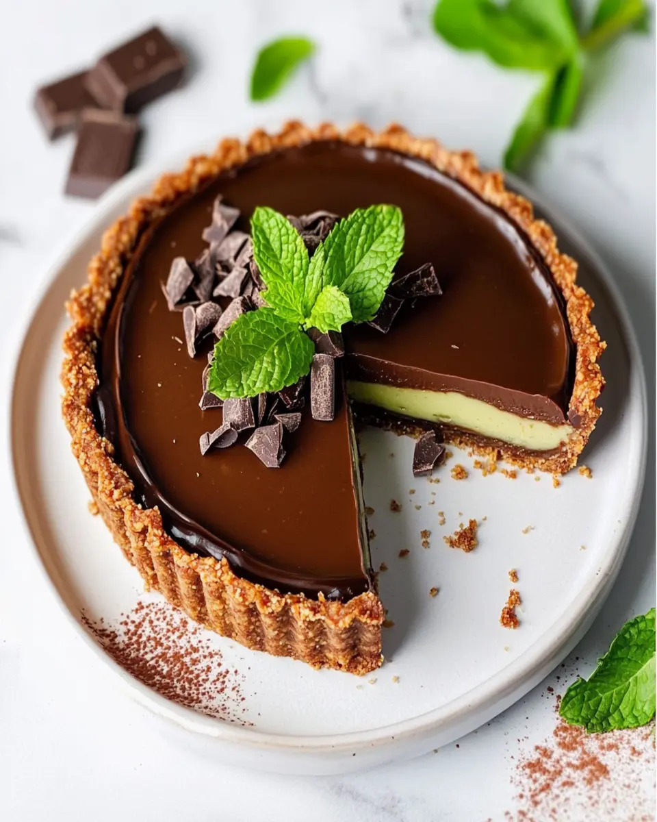 Vegan Mint Chocolate Tart First Image First Image