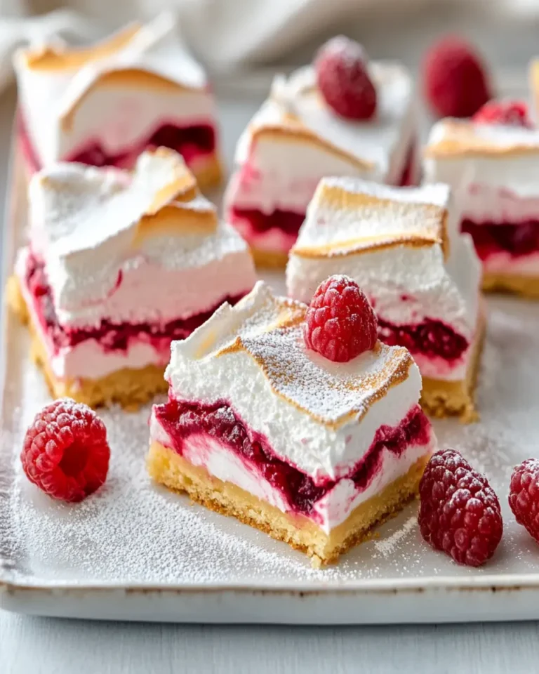 Double Raspberry Meringue Bars First Image First Image