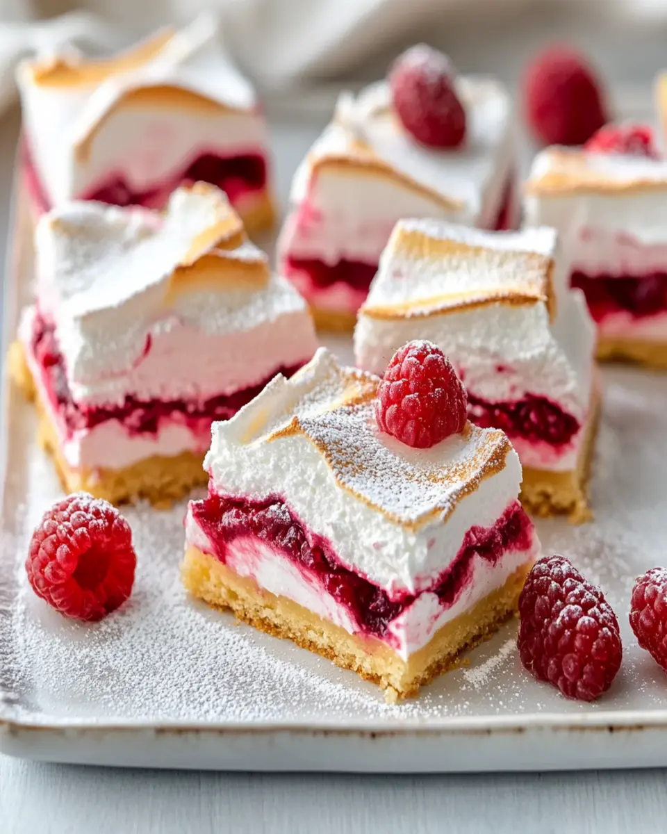 Double Raspberry Meringue Bars First Image First Image