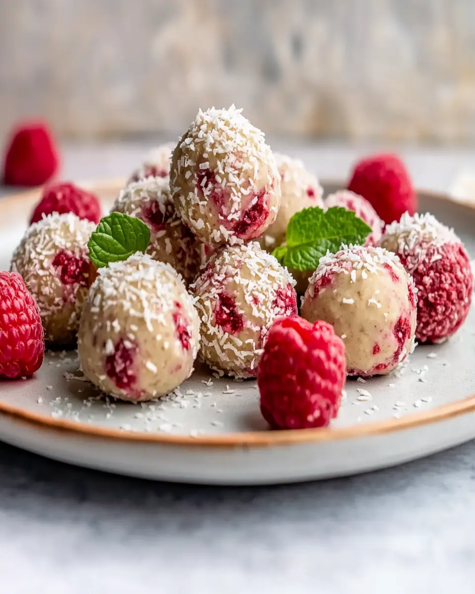 Easy Raspberry Protein Balls First Image First Image