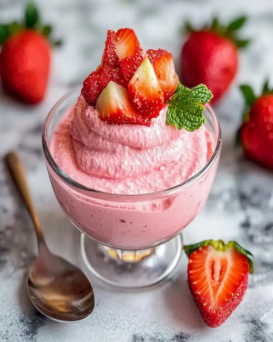 Strawberry Aquafaba Mousse First Image First Image