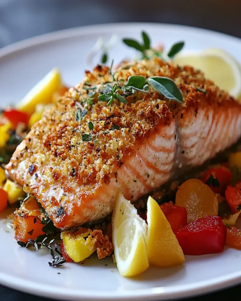 Panko-Crusted Baked Salmon First Image First Image
