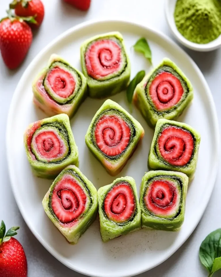 Strawberry Matcha Latte Rolls First Image First Image