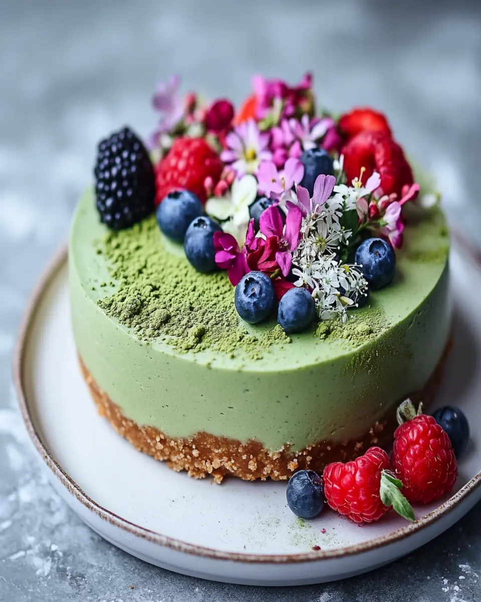 Best No Bake Matcha Cheesecake First Image First Image