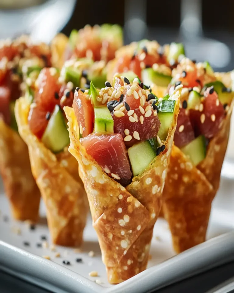 Sushi Wonton Cones First Image First Image