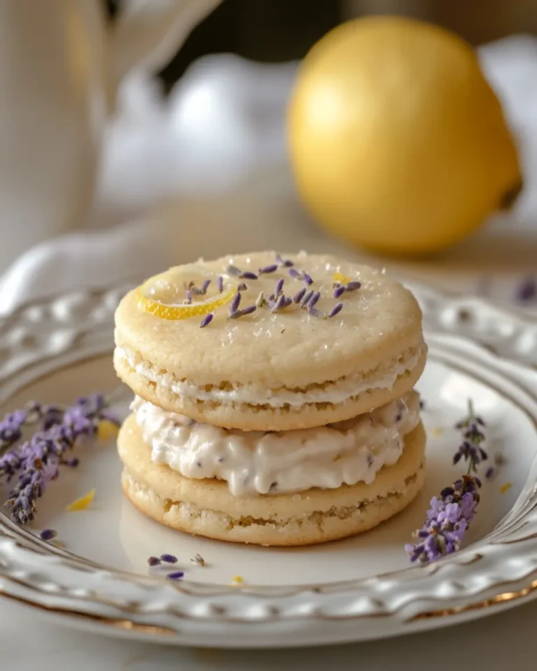 Lemon Lavender Sandwich Cookies First Image First Image