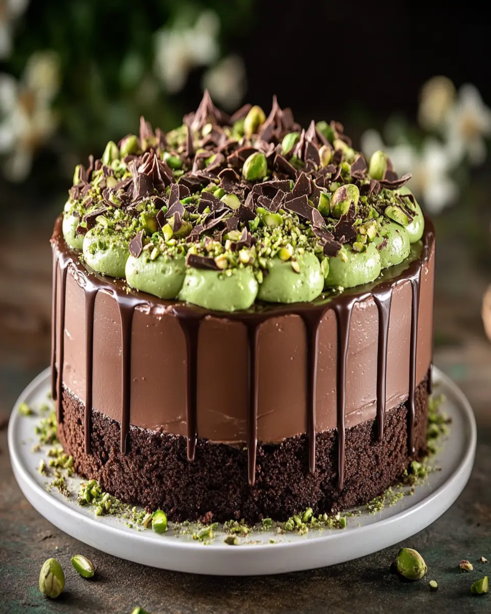 Chocolate Pistachio Cake First Image First Image