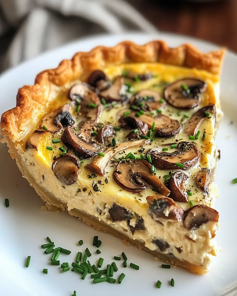 Delicious Mushroom Quiche First Image First Image