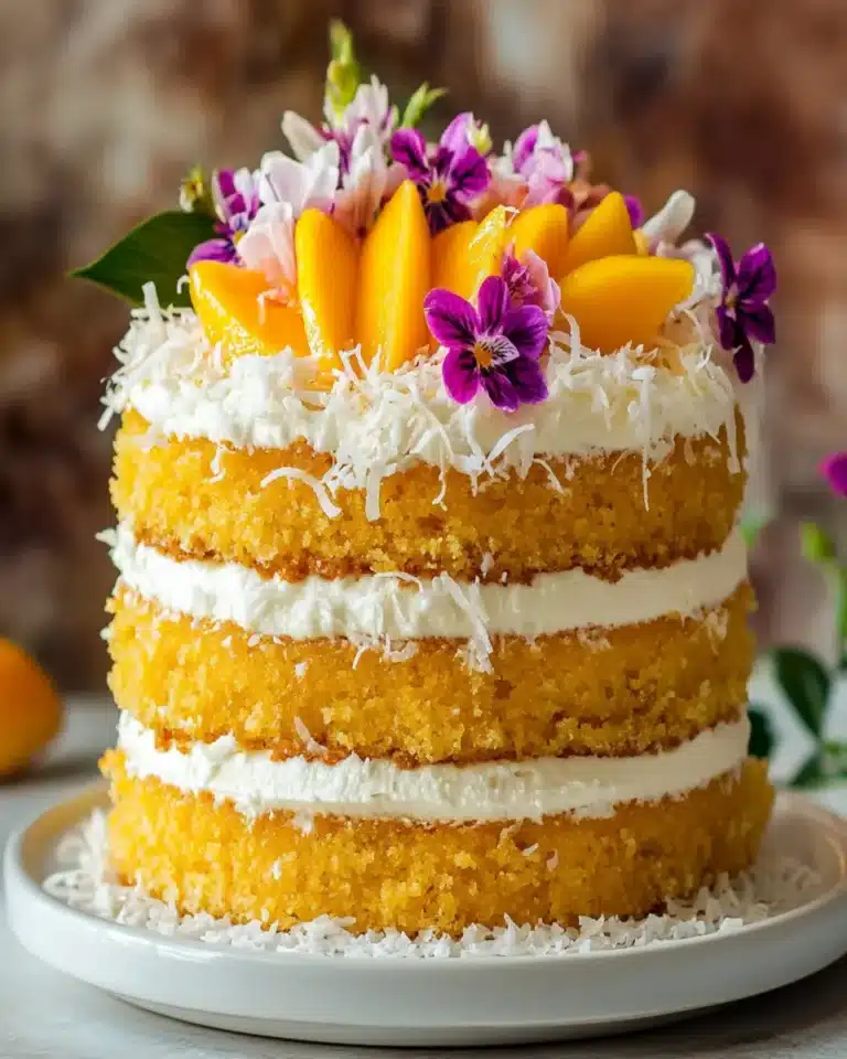 Vegan Mango Coconut Cake First Image First Image