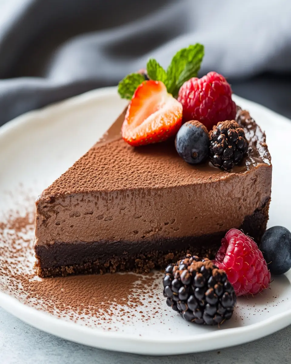 The Healthier Chocolate cheese cake First Image First Image