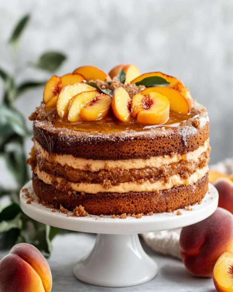 Brown Sugar Peach Cake First Image First Image