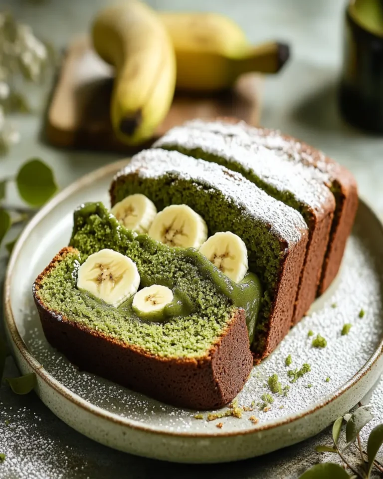 Matcha and White Chocolate Banana Bread First Image First Image