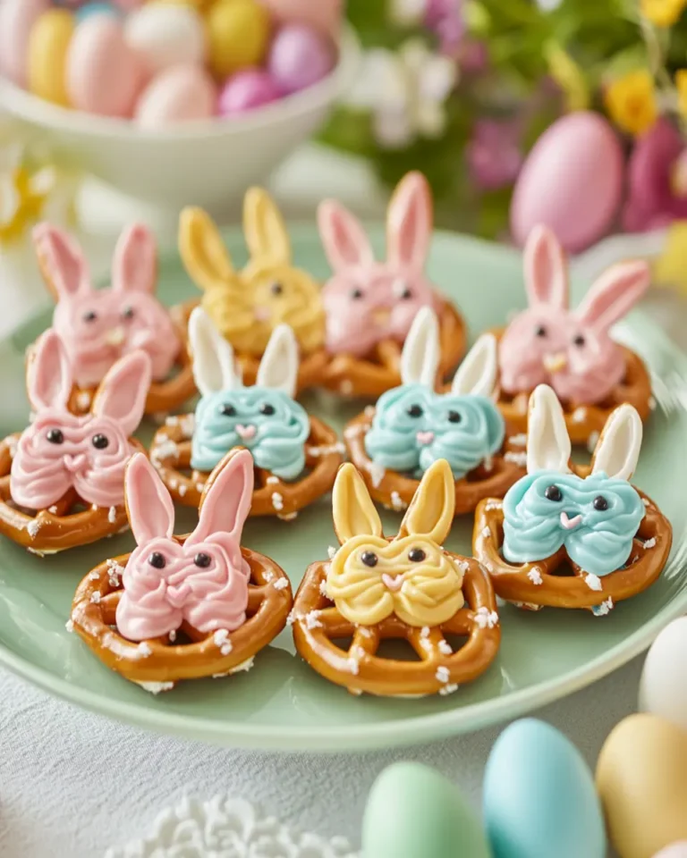 Easter Bunny Pretzel Bowtie Bites First Image First Image