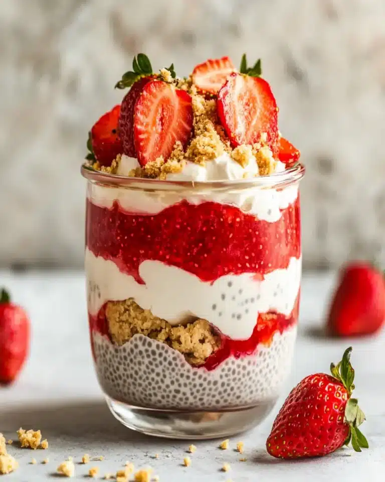 Strawberry Cheesecake Chia Pudding First Image First Image
