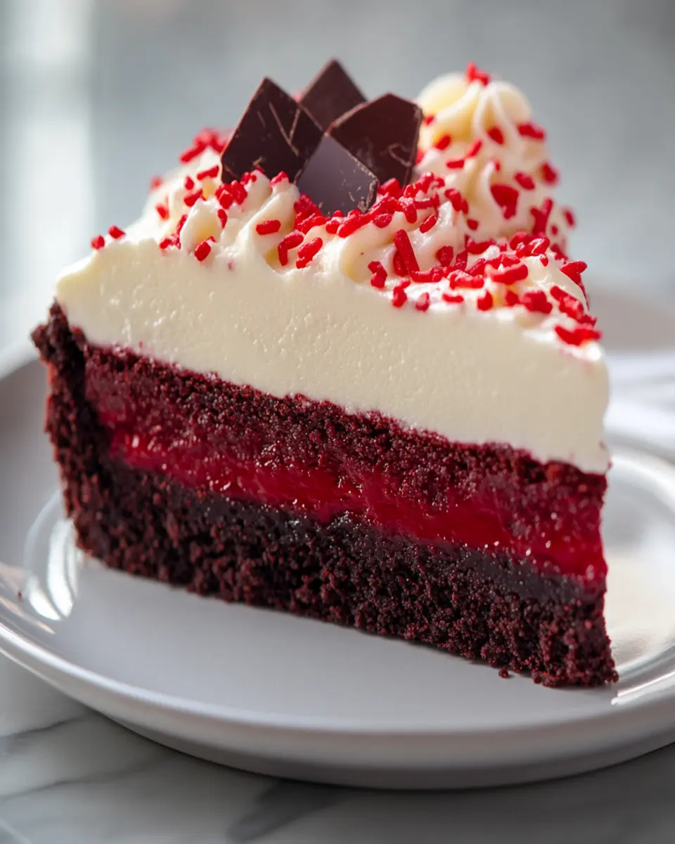 Red velvet brownie pie First Image First Image