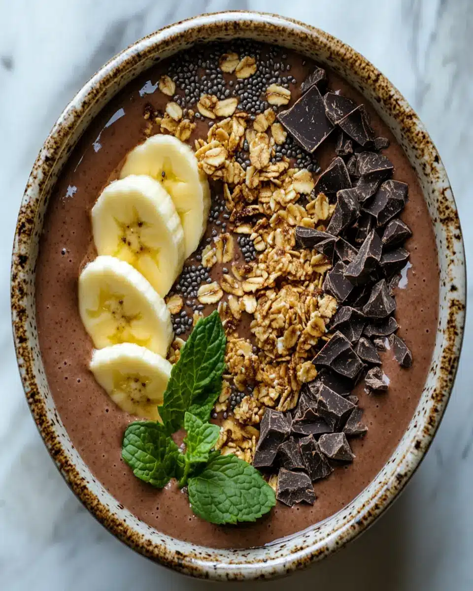 Mint Chocolate Smoothie Bowl First Image First Image