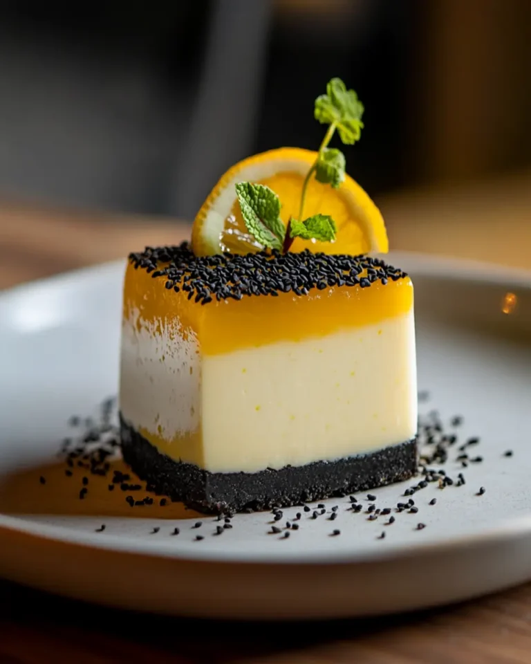 The Delightful Black Sesame Yuzu Cheesecake First Image First Image