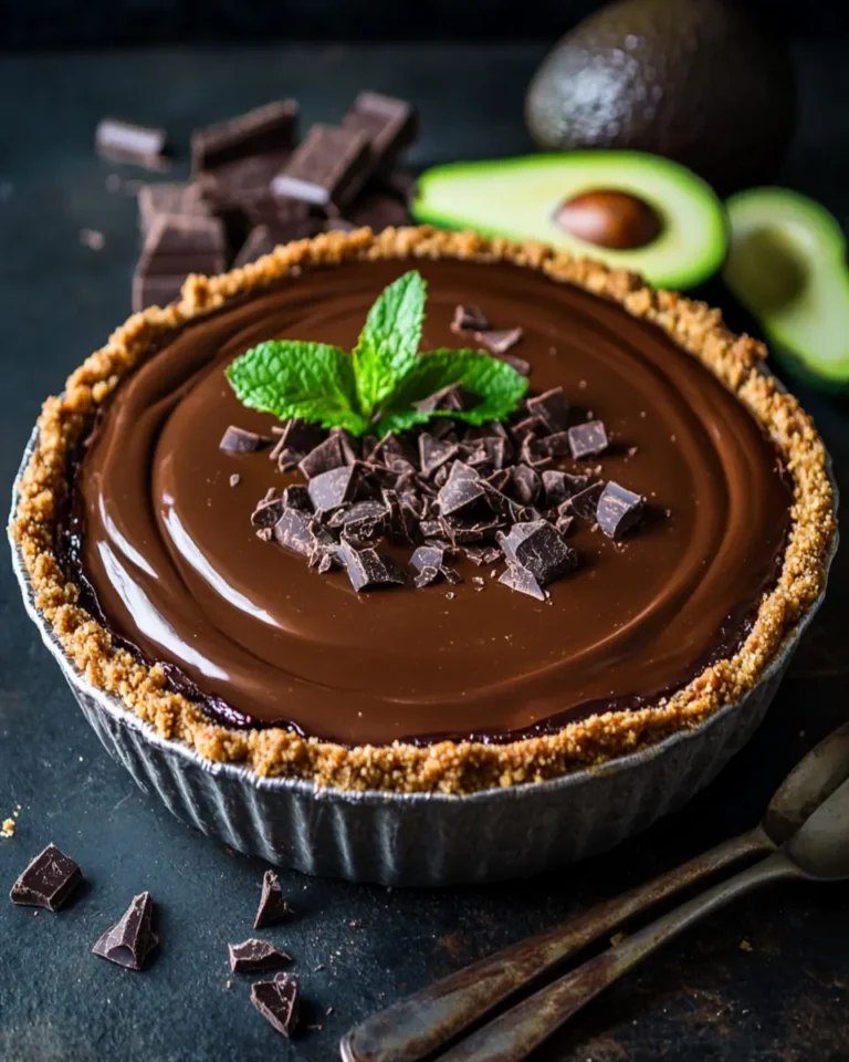 No Bake Chocolate Avocado Pie First Image First Image