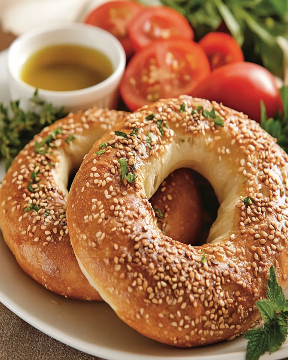 How To Make Simit Turkish Sesame Bread First Image First Image
