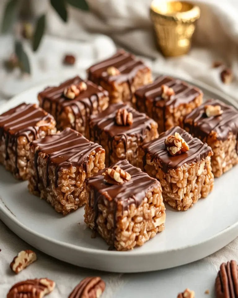 Caramel Turtle Rice Krispie Treats First Image First Image