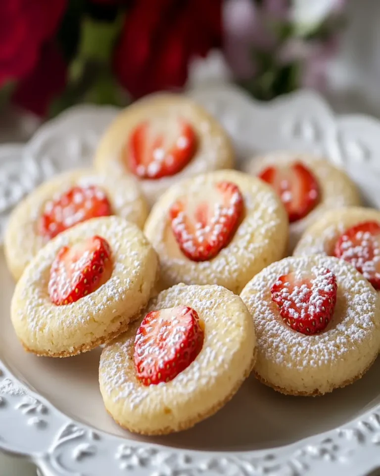 Heartfelt Strawberry Shortbread Cookies First Image First Image