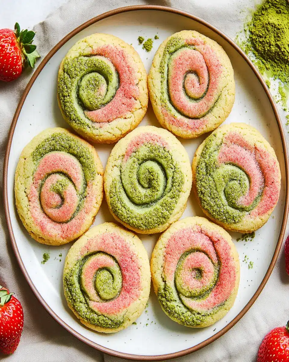 Strawberry Matcha Marble Cookies First Image First Image