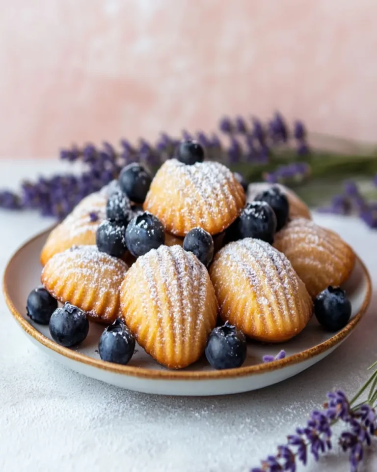 Blueberry Lavender Vegan Madeleines First Image First Image