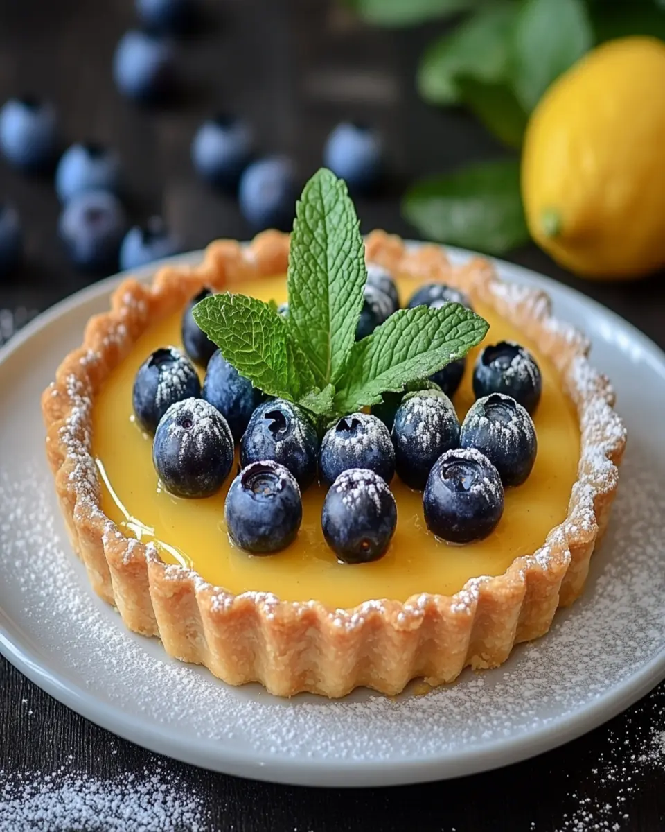 Blueberry–Lemon Curd Tart First Image First Image