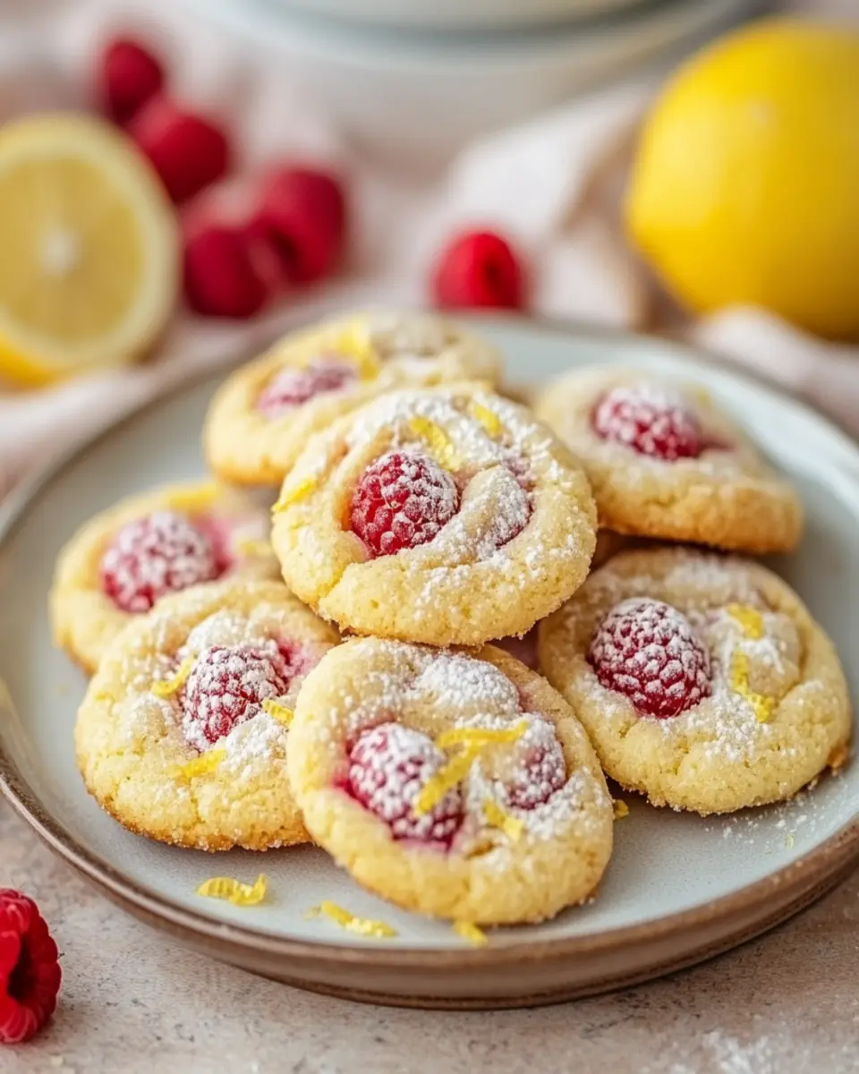 The Best Lemon Raspberry Cookies First Image First Image