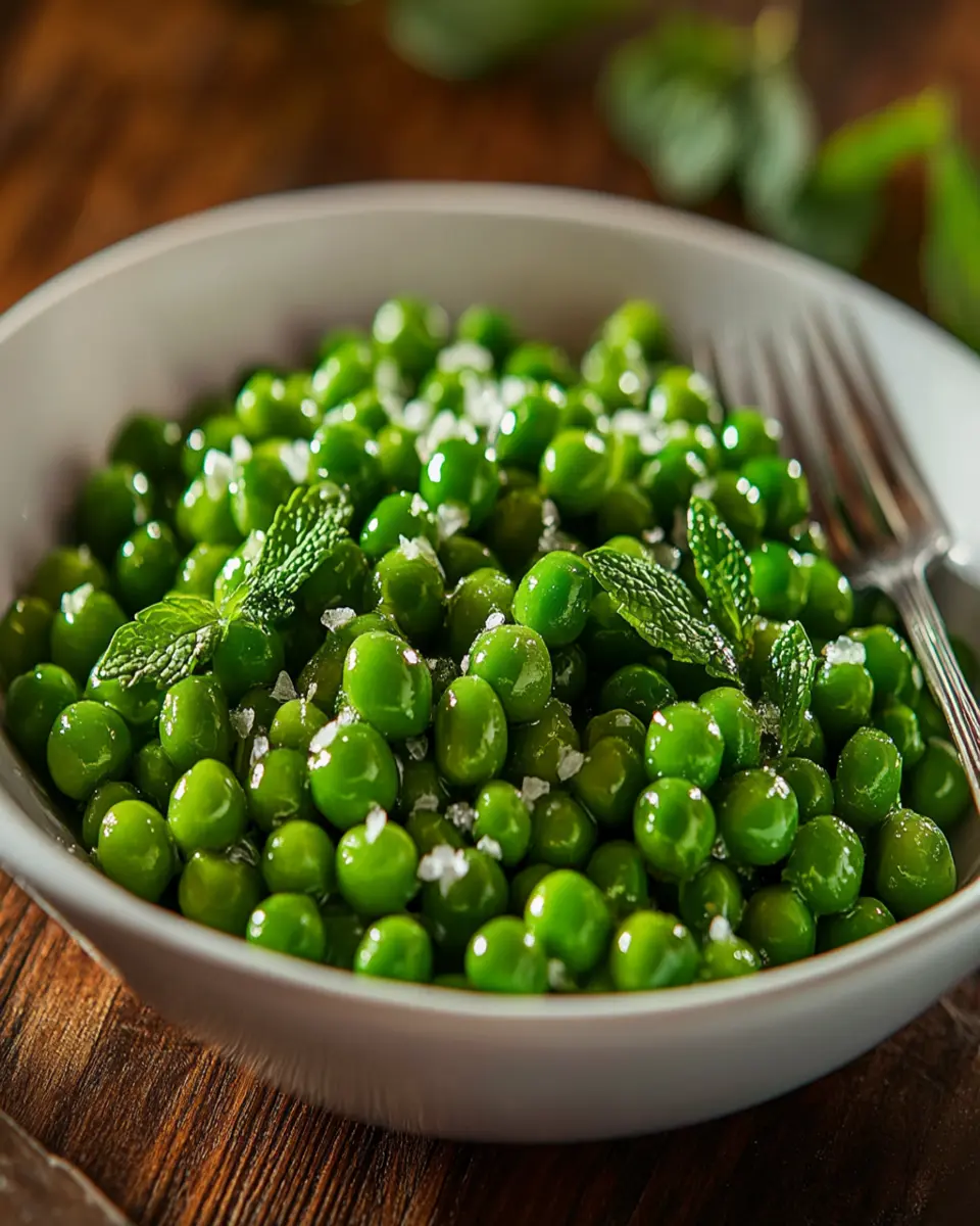 Simple & Flavorful Sautéed Green Peas First Image First Image