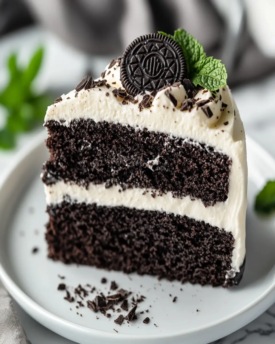 black velvet cake with oreo frosting First Image First Image