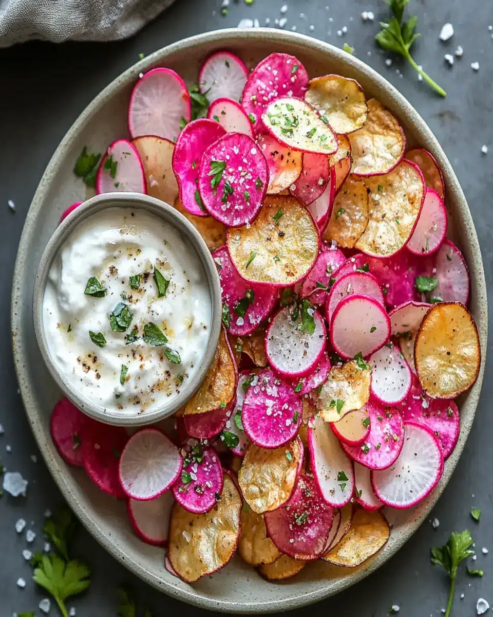 Crunchy Air Fryer Radish Chips First Image First Image