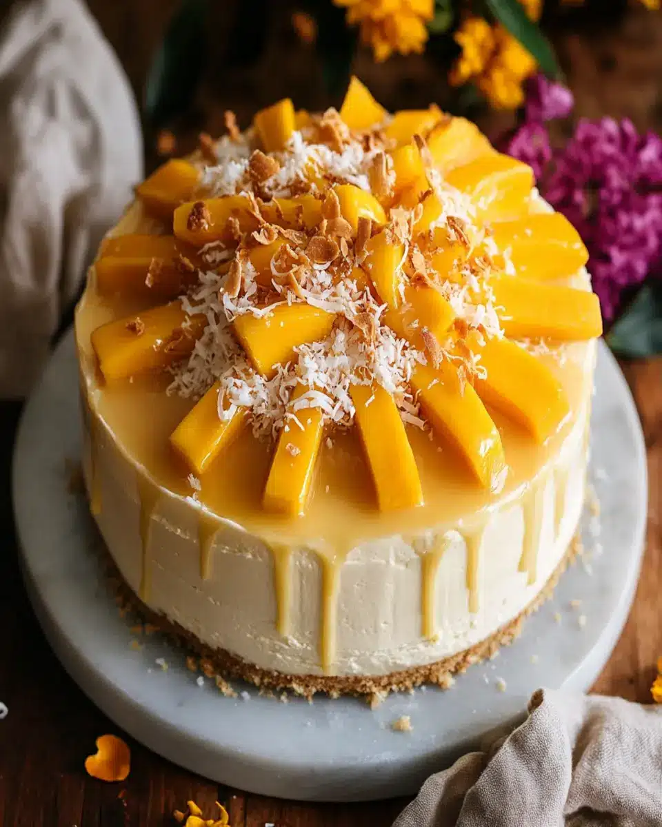 Vegan Mango Coconut Cake First Image First Image