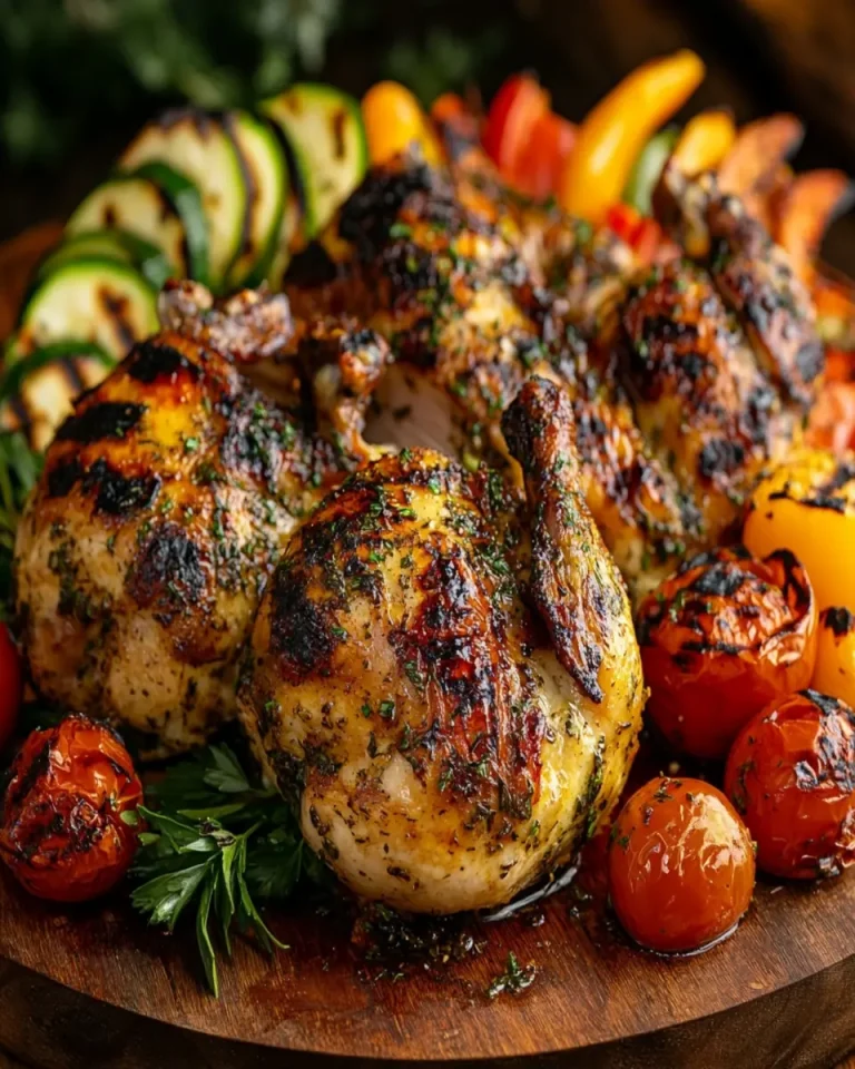Cornish Hen Spatchcocked Over Charcoal First Image First Image