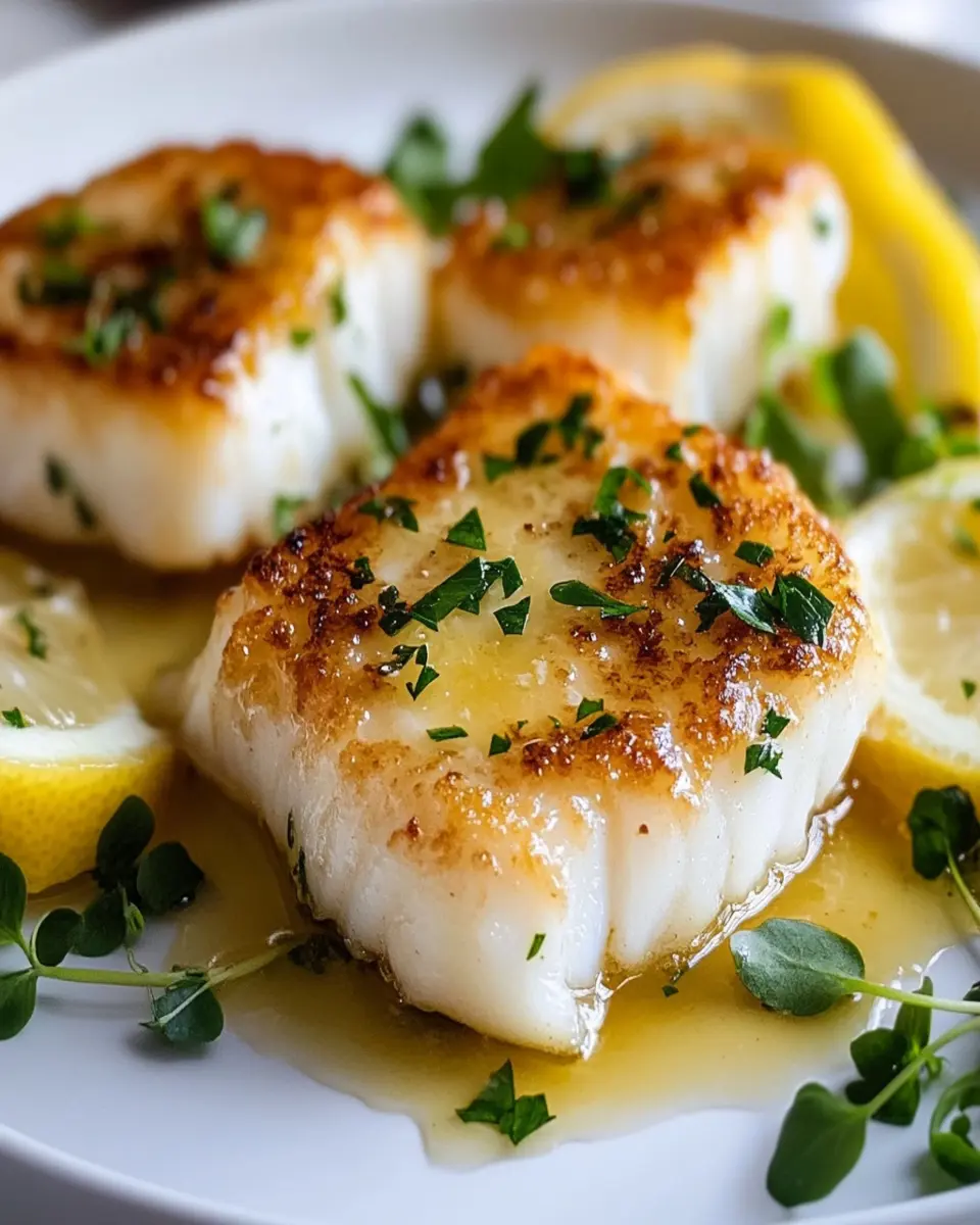 Cod Cheeks Pan-Fried in Duck Fat First Image First Image