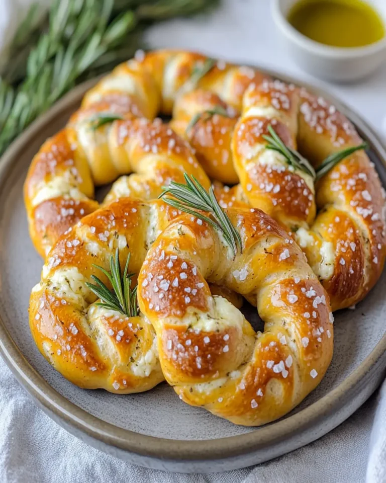 Divine Rosemary Pretzels Bursting with Gooey Mozzarella Delight First Image First Image