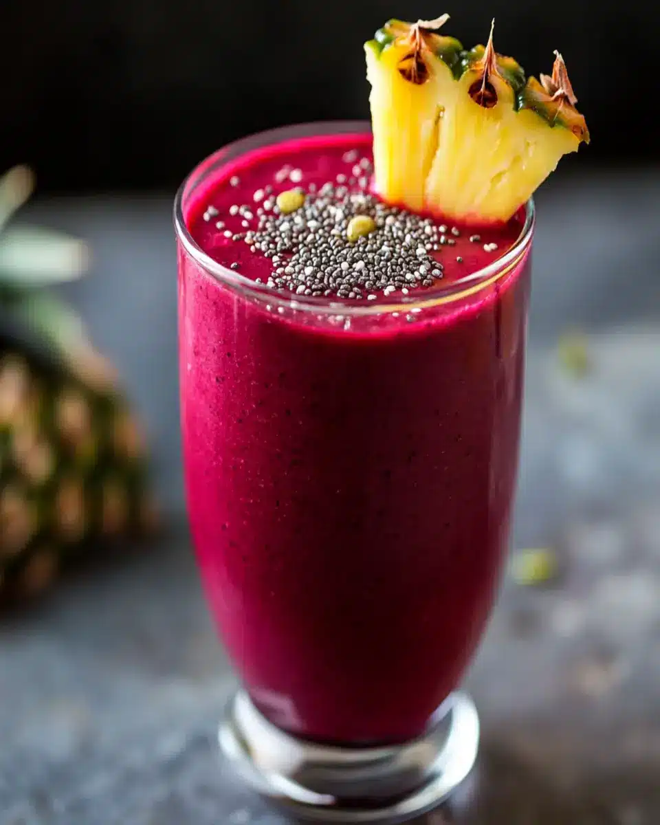 Pineapple Beet Smoothie: Refreshingly Bold & Banana-Free Delight