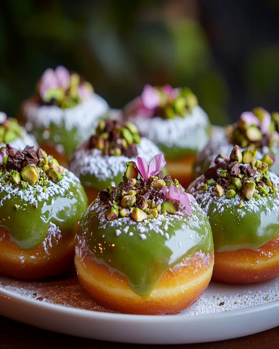 Pistachio Lava Donuts First Image First Image