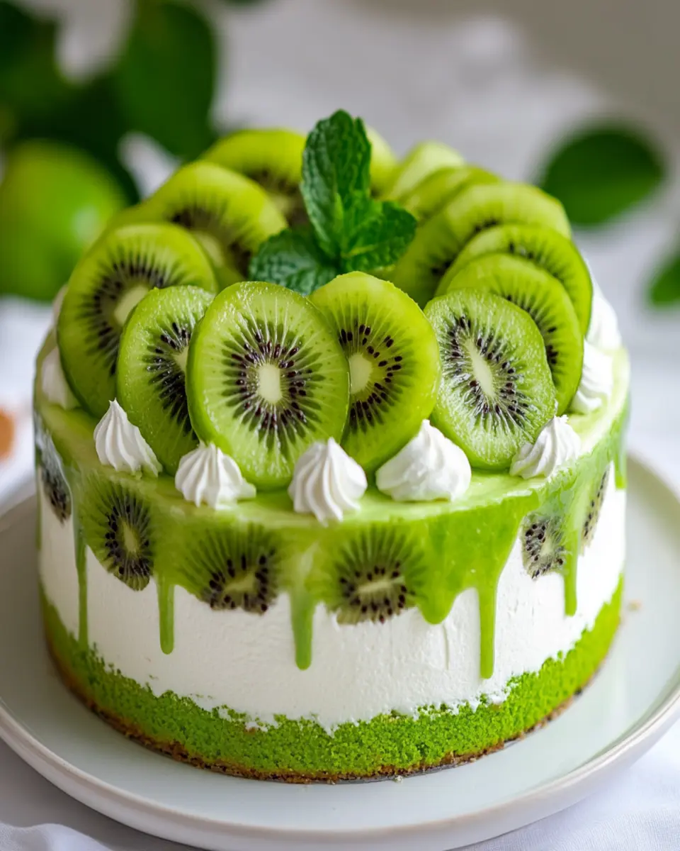 Easy Kiwi Blender Cake First Image First Image