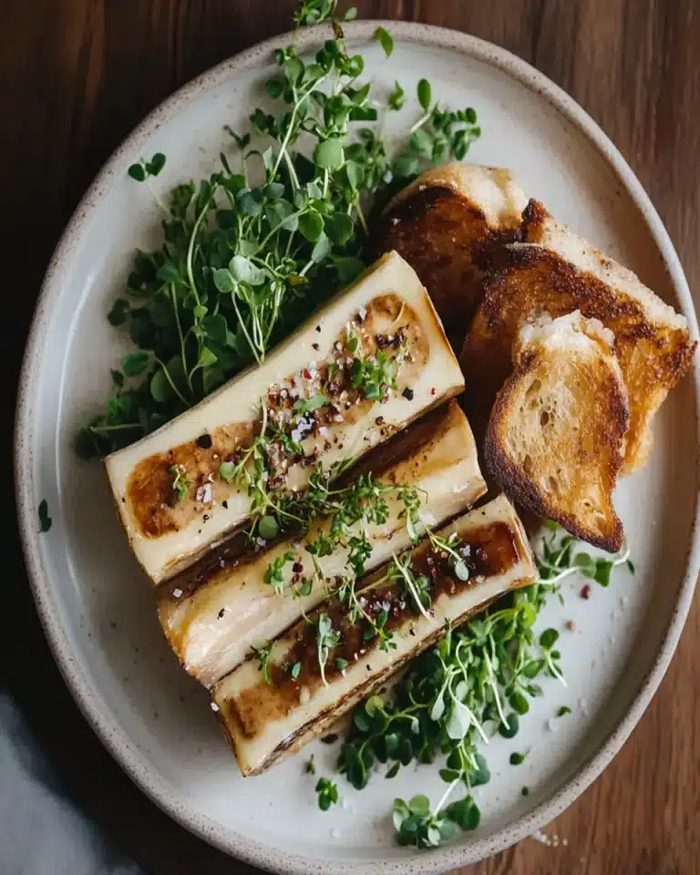 Roasted Bone Marrow with Smoked Maldon First Image First Image