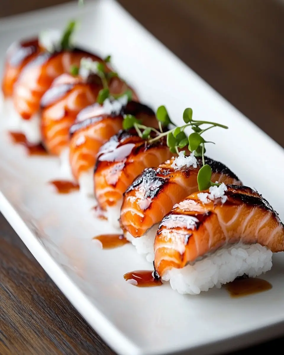 Salmon Belly Torched Nigiri-Style First Image First Image