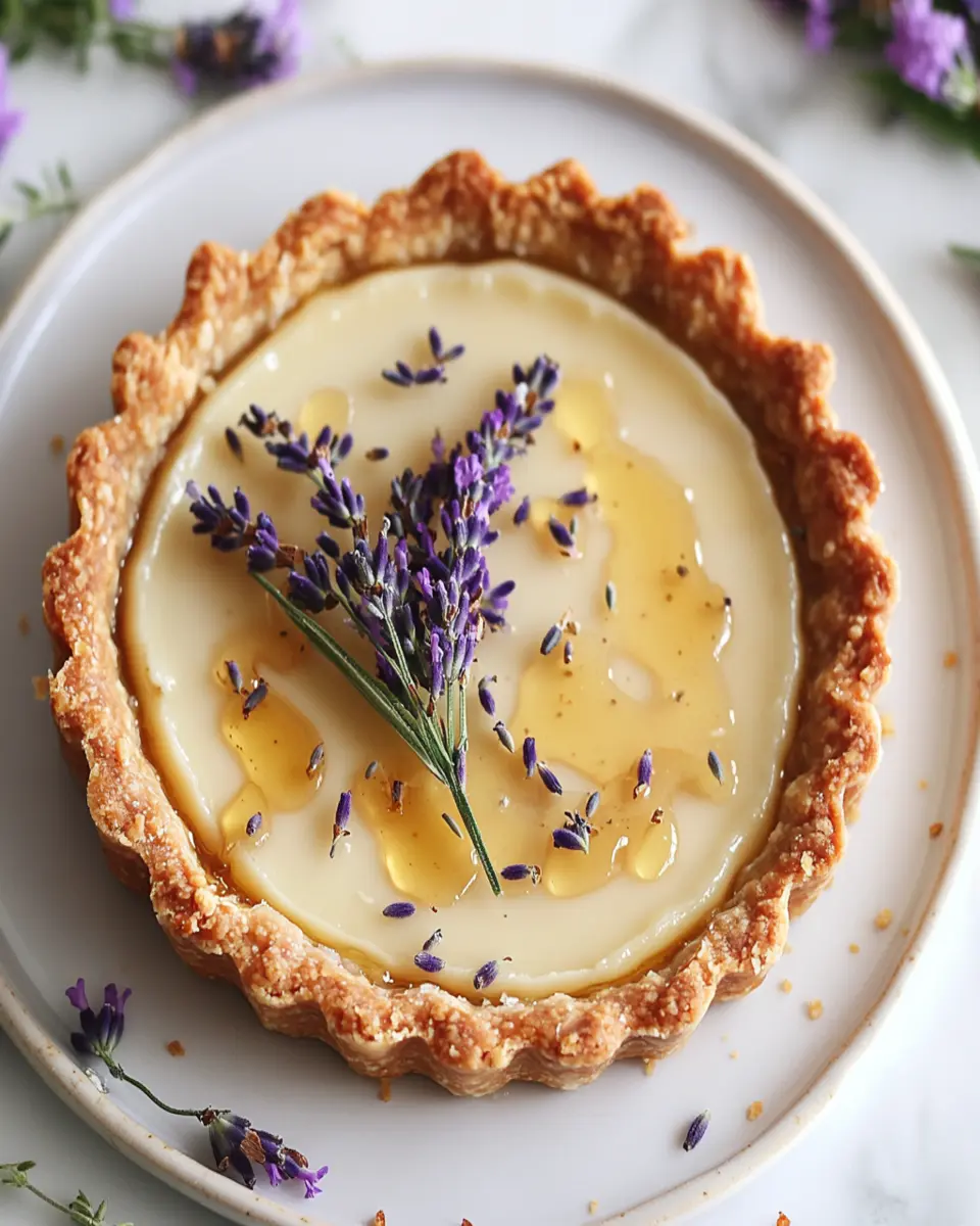 Lavender Honey Tart with Almond Cream First Image First Image