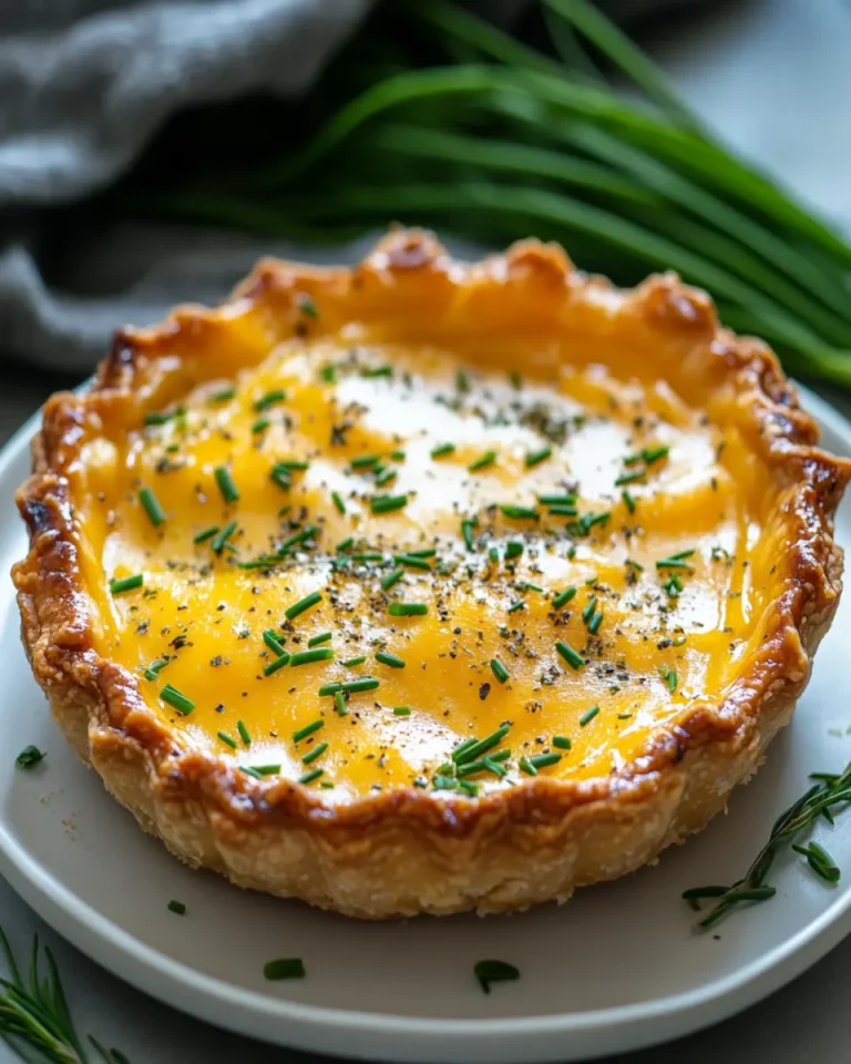 Keto Pie Crust with Tasty Cheddar and Chives First Image First Image