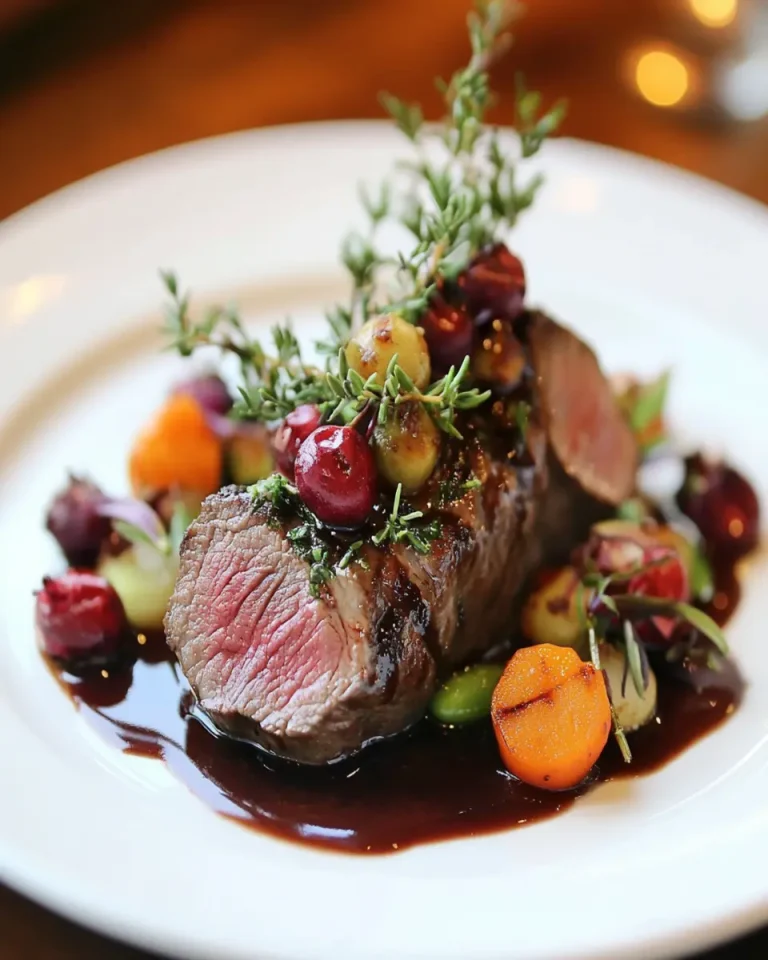 Venison Backstrap with Juniper Butter First Image First Image