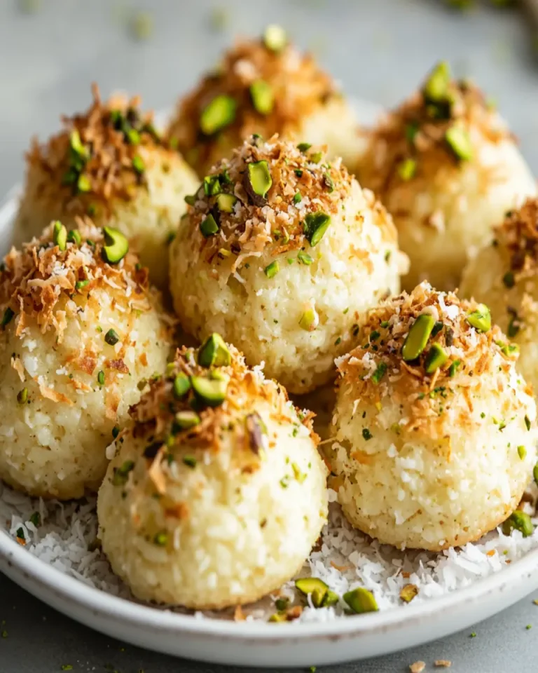 Pistachio Coconut Macaroons First Image First Image