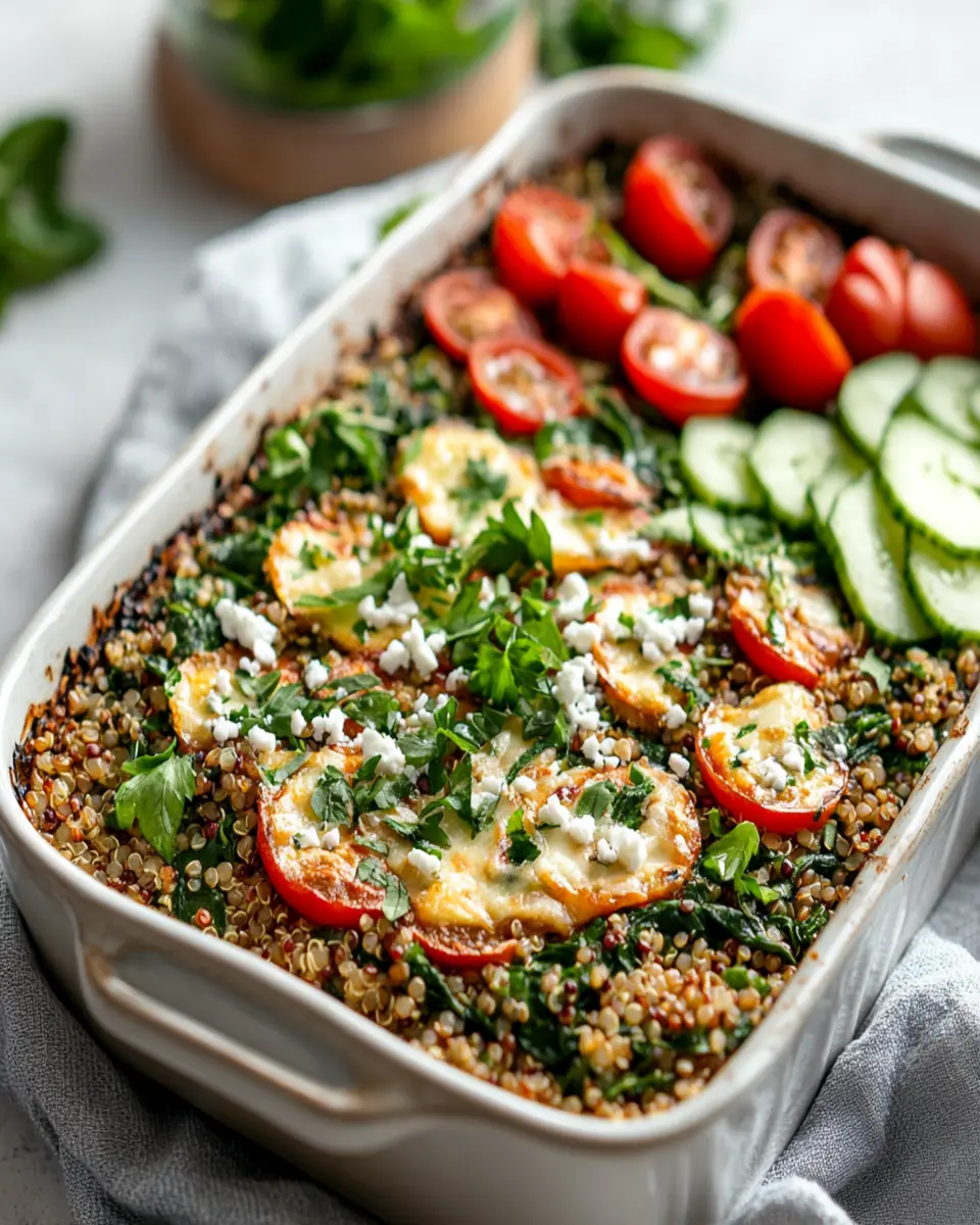 Healthy Quinoa Lentil Spinach Bake First Image First Image