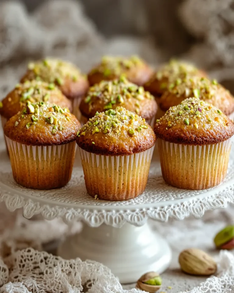 Easy Bakery-Style Pistachio Muffins First Image First Image