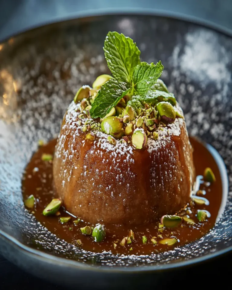 Sticky Pistachio Sponge Pudding First Image First Image
