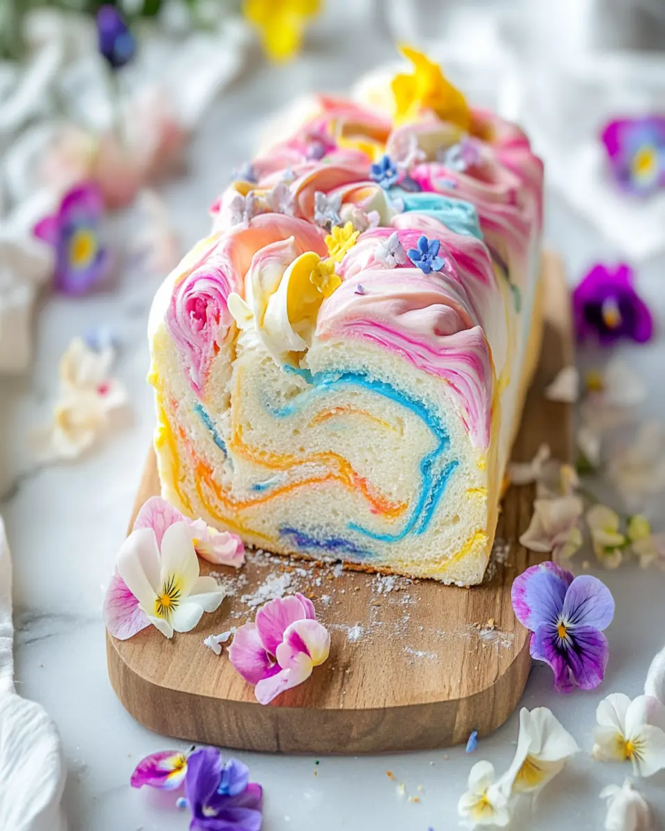 Cloud Bread Recipe Pastel Swirl Loaf First Image First Image