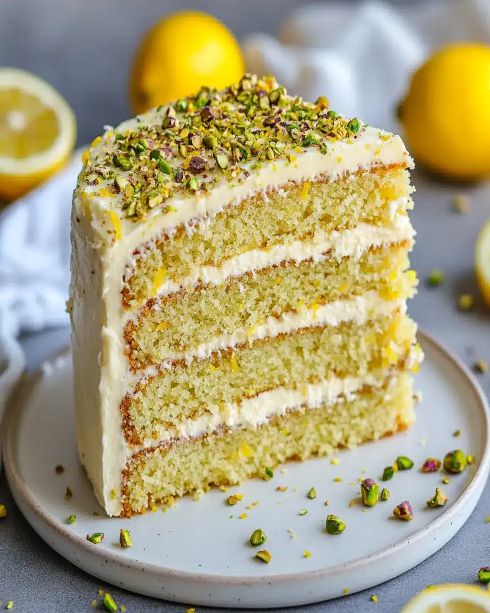 Lemon Pistachio Milk Cake: The Best Creamy Dessert Ever
